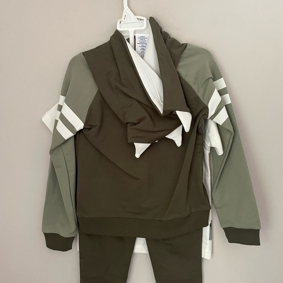 Tommy Bahama Kids Safari Graphic Tee - Cream and Orange 3 in 1 Outfit Set 3T - Picture 4 of 4